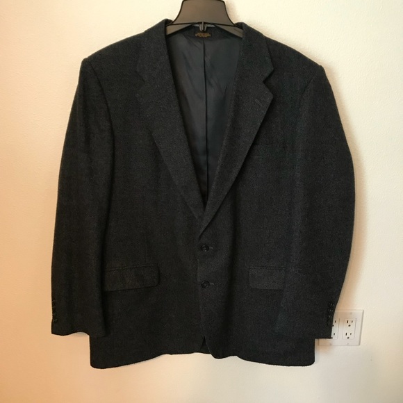 🇺🇸ALS🇺🇸 EUC Gray Twill Suit Jacket Size 46L - Picture 2 of 8